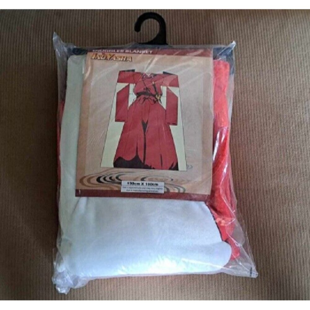 New Inuyasha Plush Fleece Throw Gift Blanket With Sleeves Anime Manga Adult Robe - Picture 2 of 2